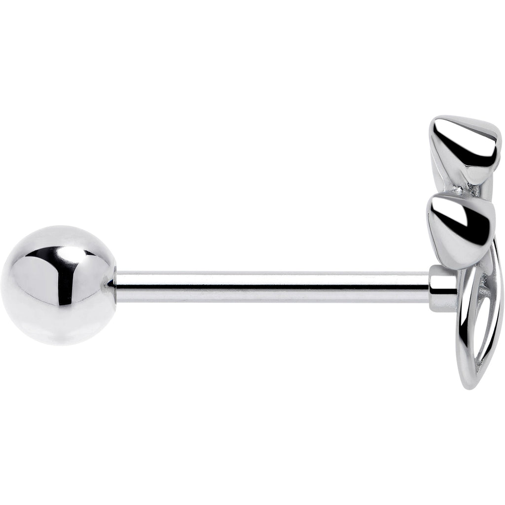 Trippy Mushroom Trio Barbell Tongue Ring